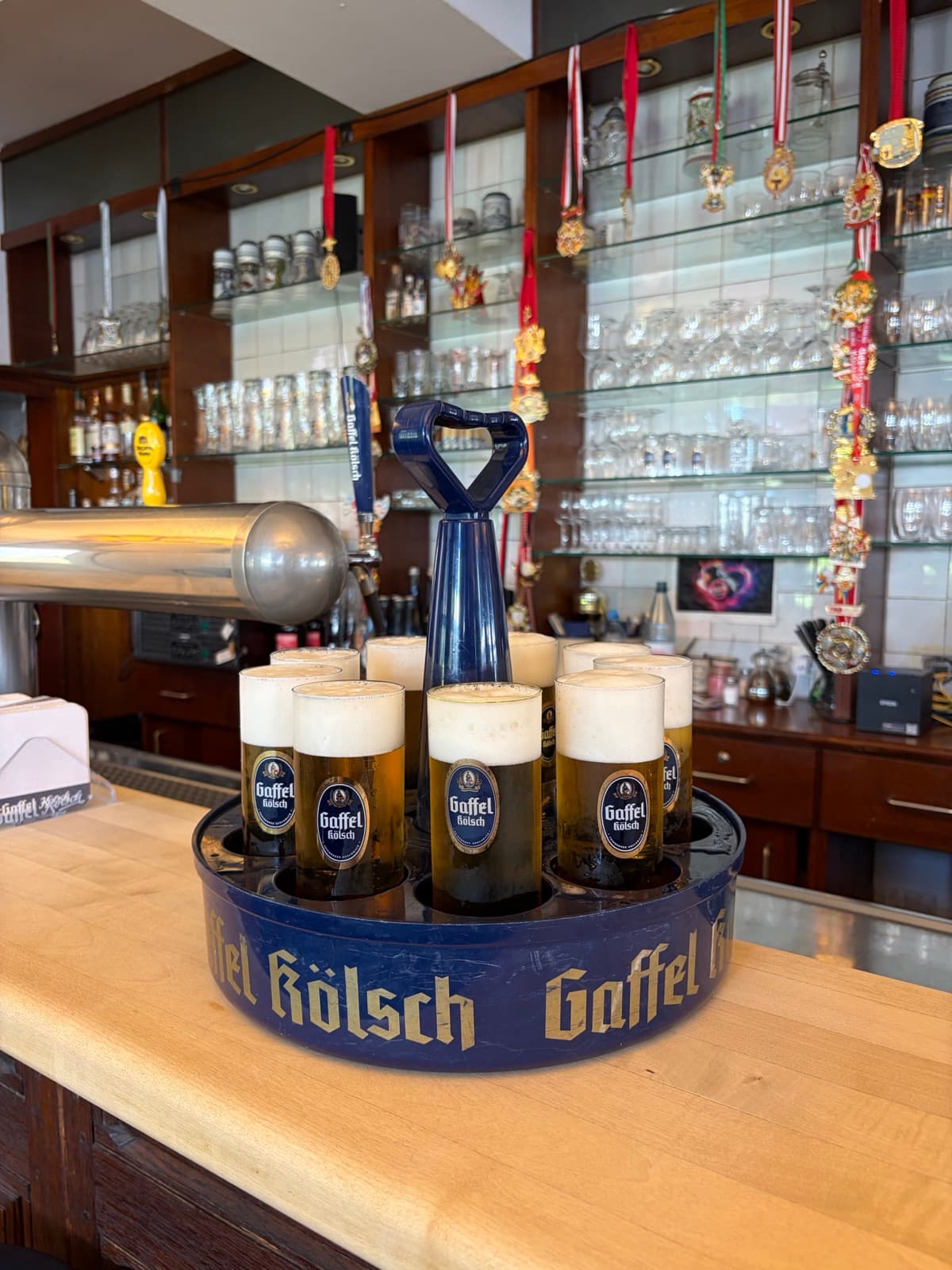 Kölsch Kranz an der Theke